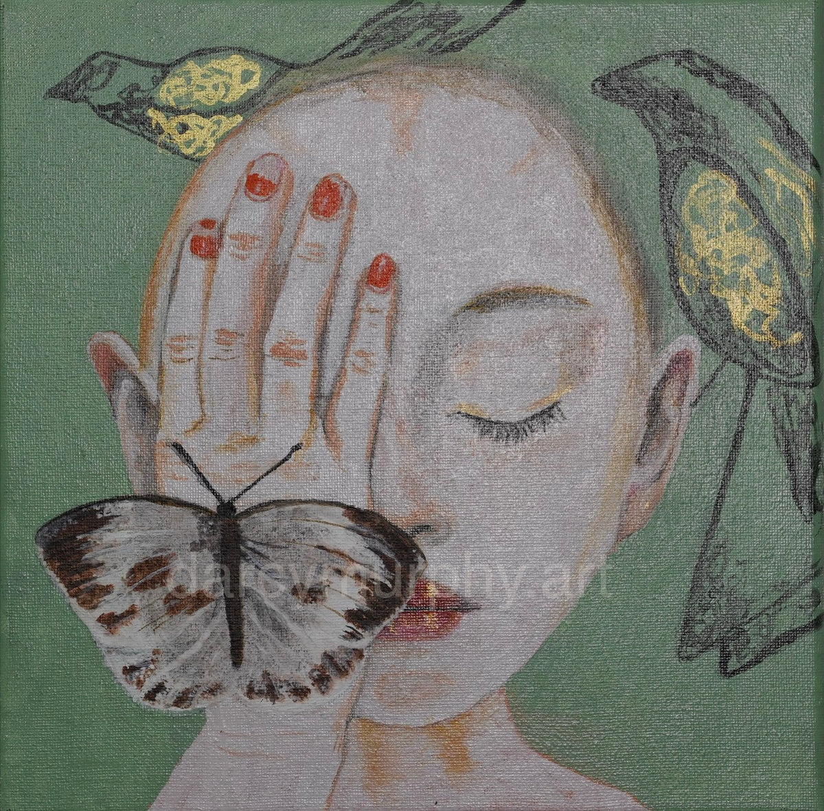 Girl with moth
