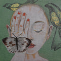 Girl with moth